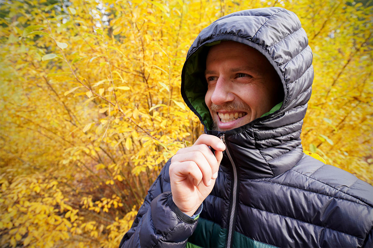 Cotopaxi Fuego Down Jacket (hood close up)